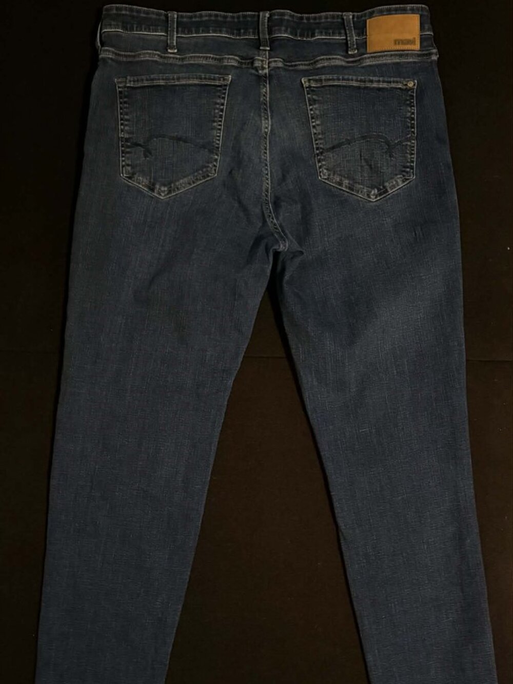 Mavi Men's Jeans 38x32 Dark Indigo Wash Stretch Organic Cotton Straight Leg